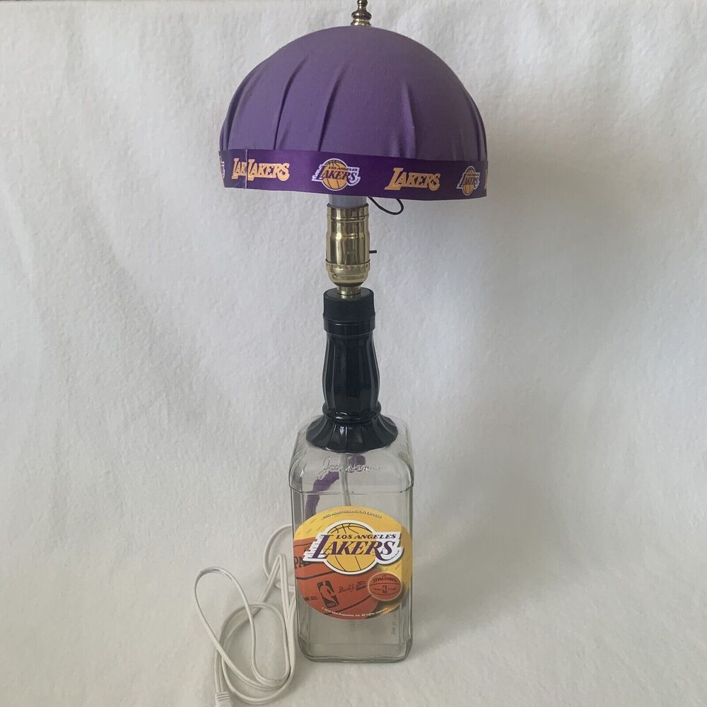 Vintage 2010 Custom Made NBA Los Angeles Lakers Jack‎ Daniel Lamp